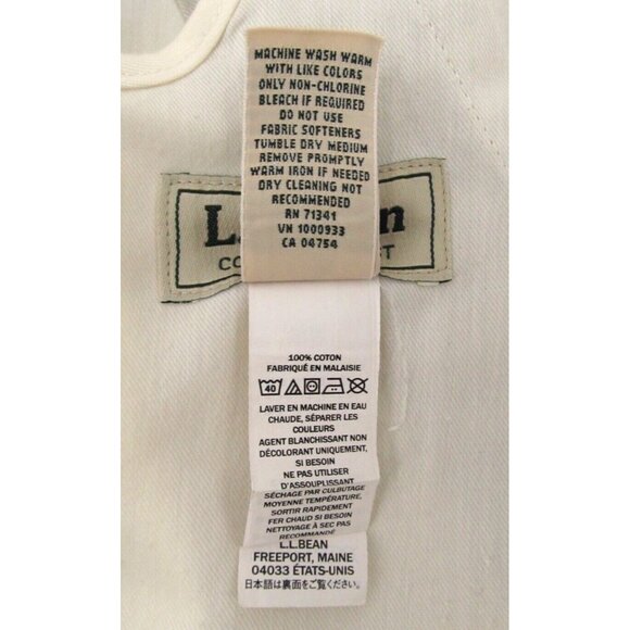 Vintage LL Bean Pants Mens 38x29 Beige Stretch Comfort Waist Straight Leg Khakis - Picture 9 of 15